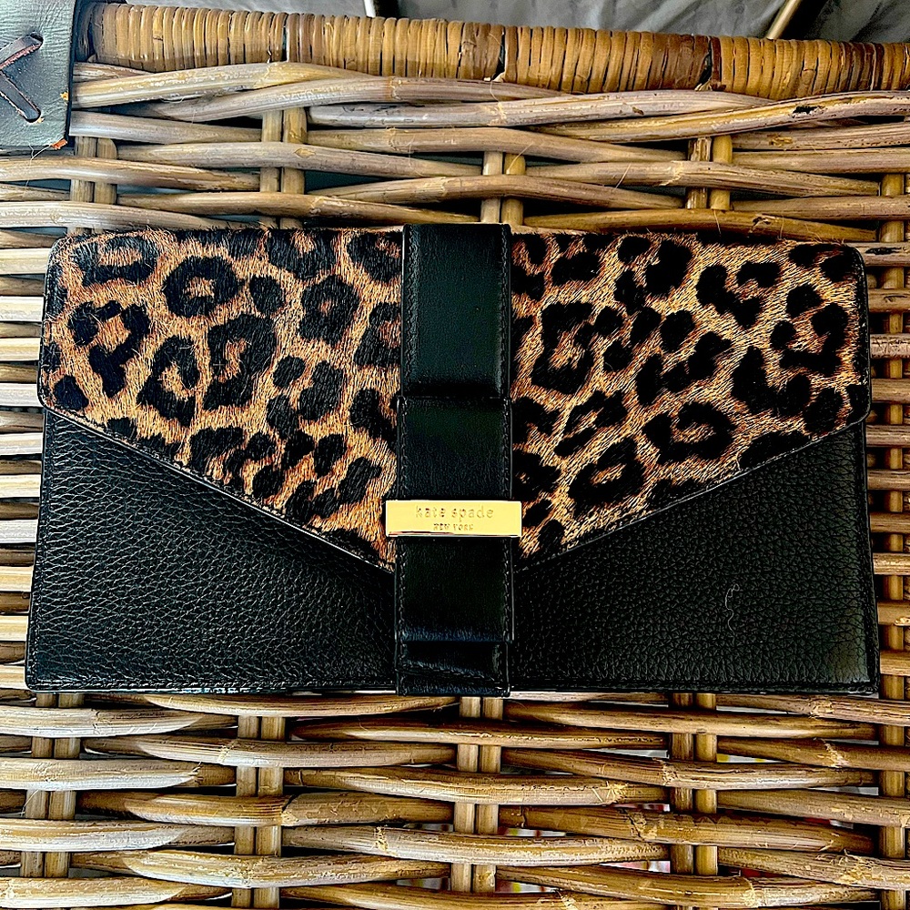 Kate Spade Leopard Clutch